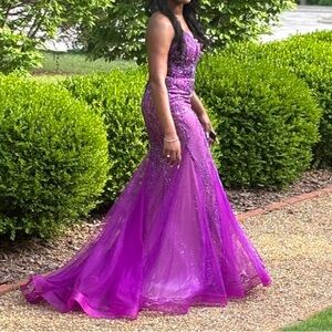 Elegant Purple Prom Dress
